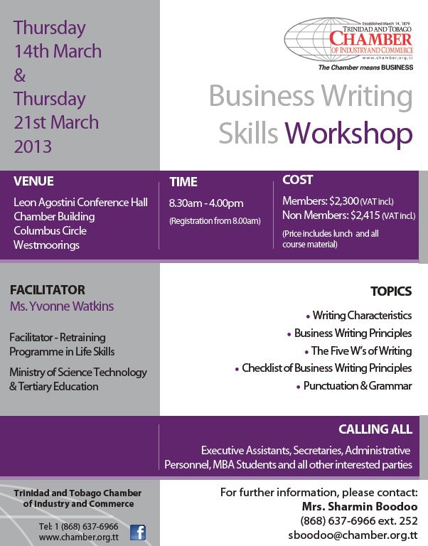 business writing workshops dcf