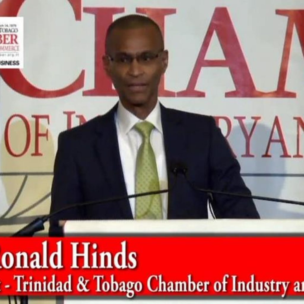 Mr. Ronald Hinds President of the Trinidad and Tobago Chamber of Industry and Commerce, a position he has held since March 2017. In that role, he oversees the strategic, fiscal and programmatic goals for the Chamber and serves as its chief spokesperson for economic development and business in Trinidad and Tobago. Before becoming president, Mr. Hinds served as Vice President and Senior Vice-President.